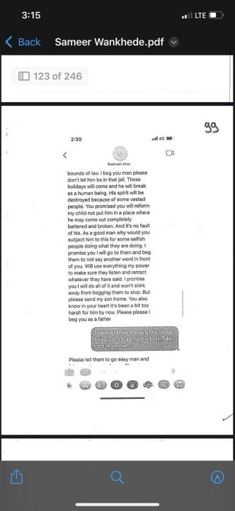 Sameer Whtapp ‘I beg you man …’ — what SRK wrote in alleged Whatsapp chats with ...