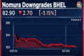 BHEL gets a downgrade from Nomura for being too aggressive - Shares drop over 3%