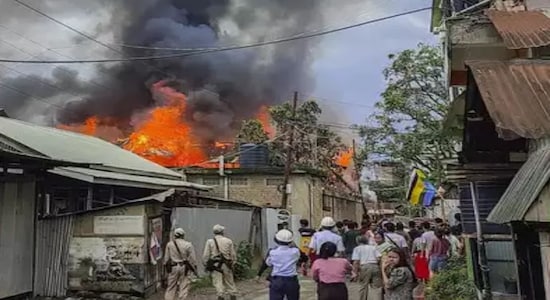 Manipur violence: MoS Ranjan Singh's residence set ablaze in Imphal, he says 'miscreants' had petrol bombs