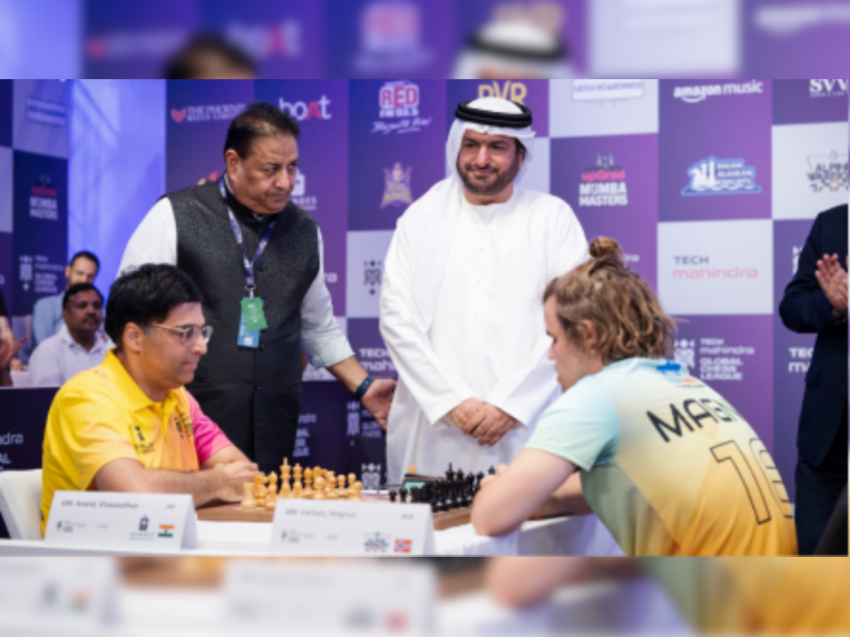 Magnus Carlsen beats Viswanathan Anand to take SG Alpine Warriors at the  top of the Global Chess League standings