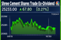 Shree Cement shares trade ex-dividend — Stock trades higher