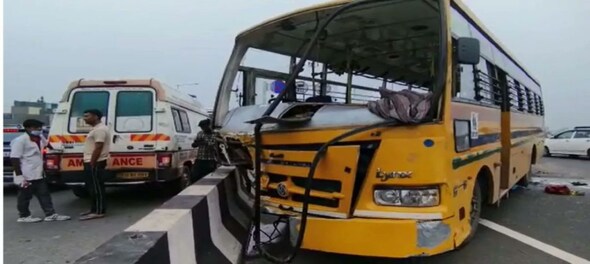 Ghaziabad road accident: Six killed in school bus-car crash on Delhi-Meerut Expressway