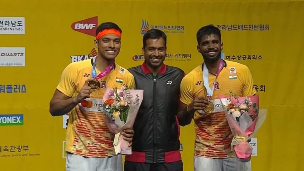 Korea Open Indian duo Satwiksairaj Rankireddy and Chirag Shetty clinch the mens doubles title