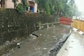 Watch: Road caves in Mumbai’s Goregaon due to heavy rain, traffic blocked