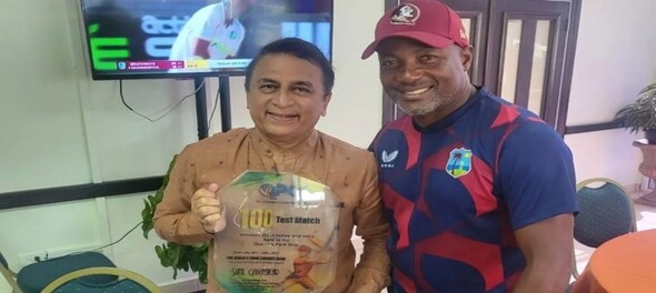 Watch: West Indies cricket club felicitates Sunil Gavaskar during 100th Test match