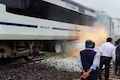 Fire erupts in battery box of Bhopal-Delhi Vande Bharat train | VISUALS