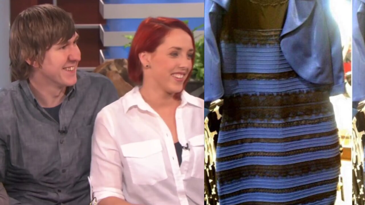 optical illusion blue and black dress 