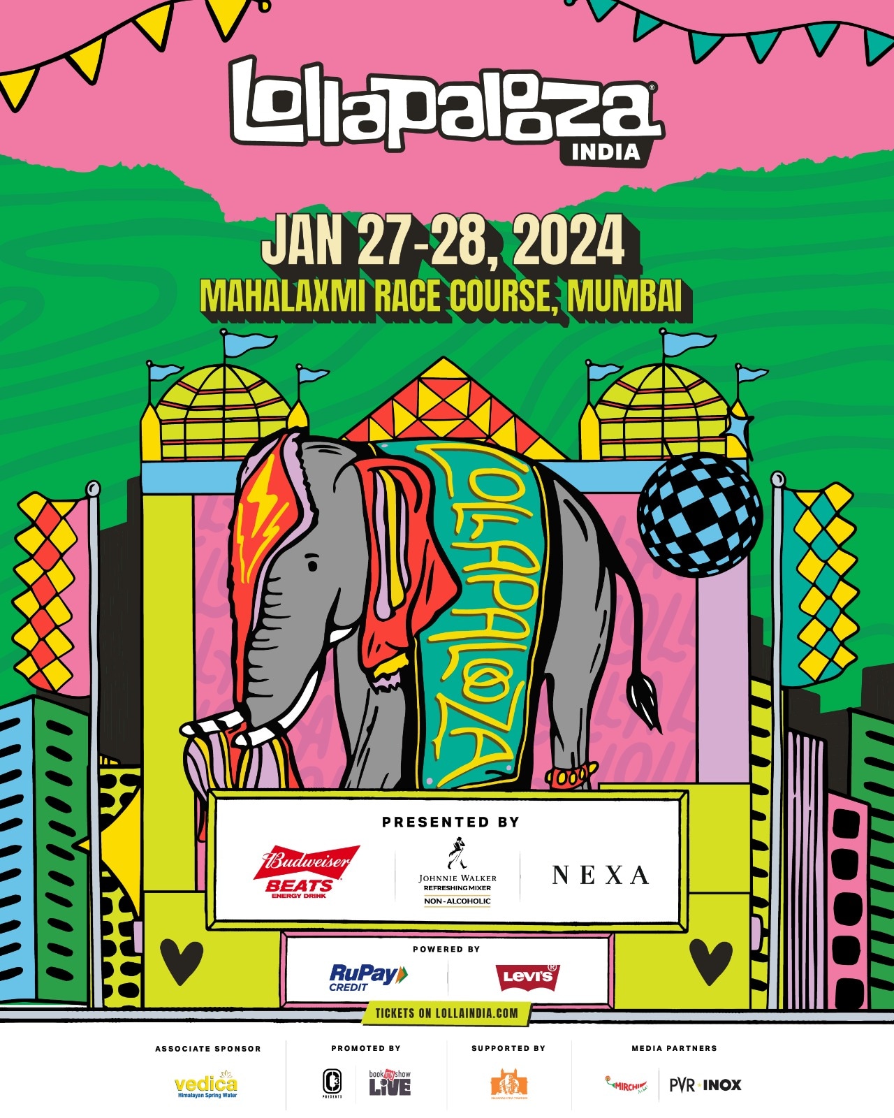 Mumbai will host Lollapalooza next January