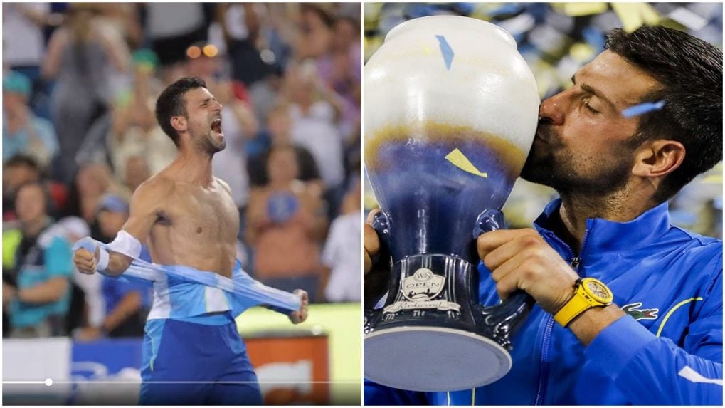 Watch Novak Djokovic Tears T Shirt After His Revenge Win Against Carlos Alcaraz