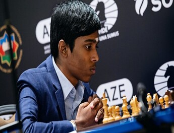 Prodigy Praggnanandhaa thrills audience including Vishy Anand at Blindfold simultaneous chess display