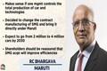 Maruti Suzuki Chairman RC Bhargava says growth would not be possible without reorganisation