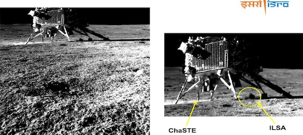 Smile, please! Chandrayaan-3's rover clicked image of Vikram Lander on Moon's surface