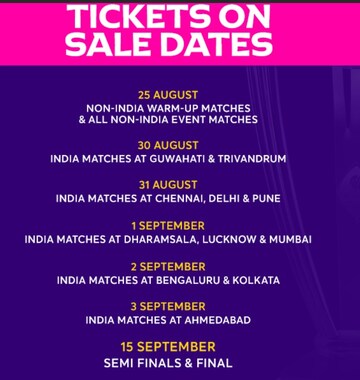 ICC Cricket World Cup 2023 tickets registration: Step-by-step guide to