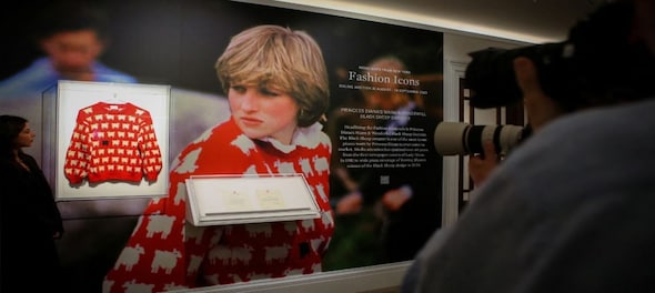 Princess Diana's iconic black sheep sweater fetches over a million dollars at Sotheby's auction in dramatic fashion