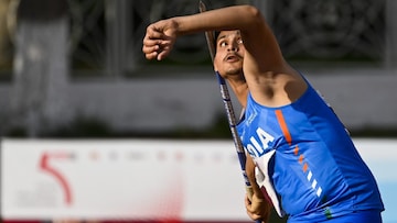 Arjun spotted throwing javelin during one of his competitions 