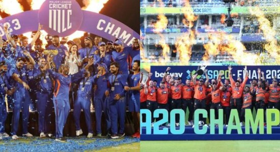 Two overseas cricket league for which Viacom18 has both the digital as well as the TV rights are the Major League Cricket of the USA and SA20 of South Africa. (Images: Sportspicz and SA20)