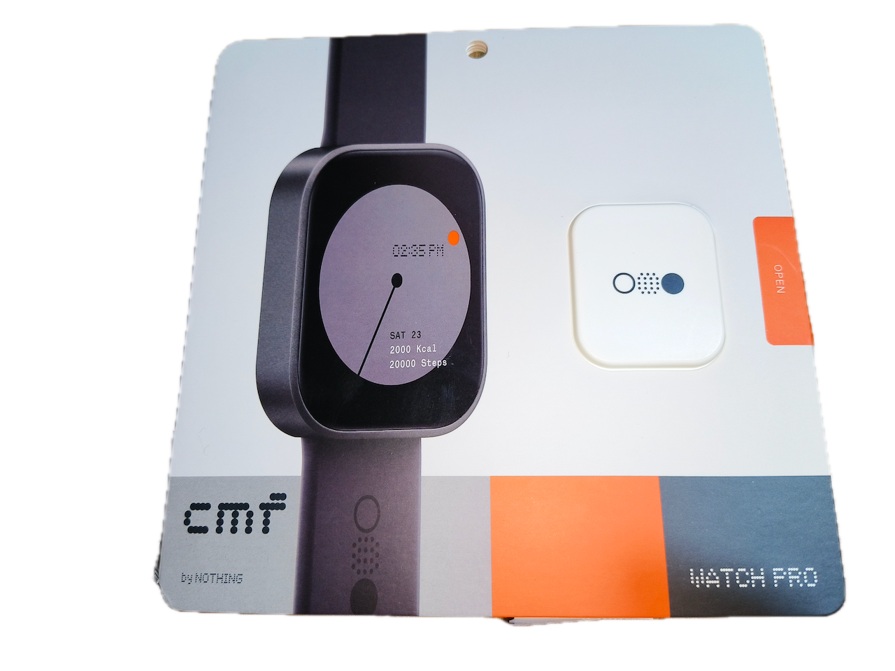 Global Version CMF by Nothing Watch Pro 1.96 AMOLED Bluetooth 5.3 BT Calls  with AI Noise Reduction GPS Smartwatch CMF watch Pro