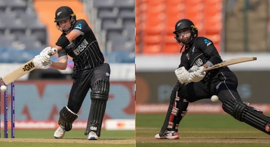 After Enduring A Slow Start, Will Young (Left) And Devon Conway Started Playing Their Shots As The Two Blackcaps Openers Completed A 50-Run Partnership. (Image: Ap) After Enduring A Slow Start, Will Young (Left) And Devon Conway Started Playing Their Shots As The Two Blackcaps Openers Completed A 50-Run Partnership. (Image: Ap)