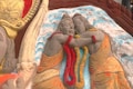 At Ayodhya’s Deepotsav, sand art depicts Lord Ram’s life