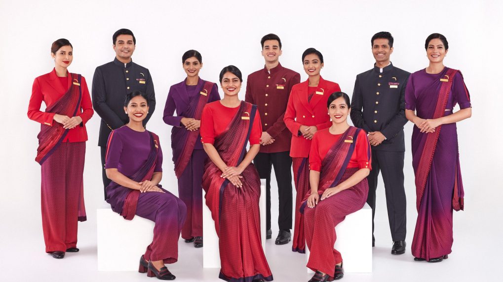 Air India unveils new uniforms for cabin, cockpit crew designed by Manish  Malhotra - YouTube