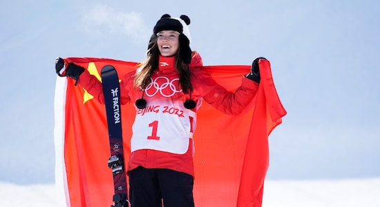 No.2| Eileen Gu | Total Earning of each: $22.1 million | Sport: Freestyle Skiing | Nationality: Chinese | AGE: 20 | On-Field Earning: $0.1 million |  Off-Field Earning: $22 Million (Image: Reuters)