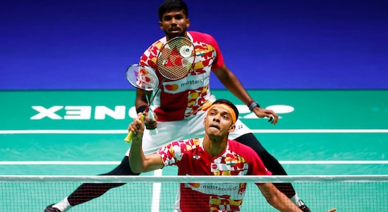 The men's doubles pair of Satwiksairaj Rankireddy and Chirag Shetty