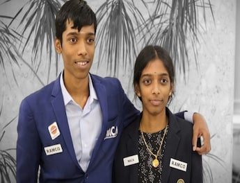 R Praggnanandhaa and his sister Vaishali become the first brother