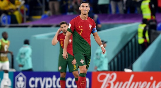 The first player to score in 5 different World Cup editions | Cristiano Ronaldo is the first male player to score in five World Cups. Ronaldo achieved the feat in Portugal's opening game of the 2022 FIFA World Cup in Qatar against Ghana. The Portugal captain scored in the 65th minute from the penalty spot to scrip history. (Image: Reuters)
