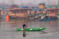 Watch| Water bodies across Kashmir freeze as Srinagar records minimum temperature of -4.8 degrees Celsius