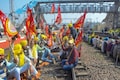 Delhi Chalo March day 3: Agitating farmers stage 'rail roko' in Punjab, train services affected