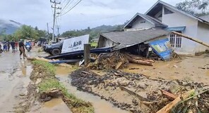 Flash floods and cold lava flow hit Indonesia's Sumatra island; at least 37 killed