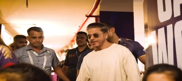 Watch: Shah Rukh Khan cheers for Kolkata Knight Riders at Eden Garden
