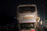 10 dead as bus from Vrindavan catches fire near Nuh in Haryana