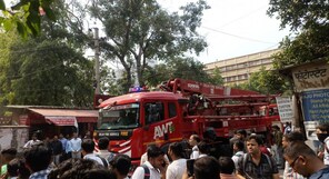 Blaze engulfs Delhi income tax office; 21 fire engines deployed to scene, 7 rescued