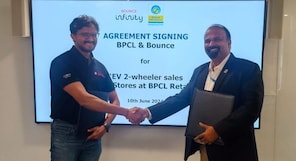 BPCL and Bounce Infinity to launch eDrive stores, selling electric scooters at fuel stations